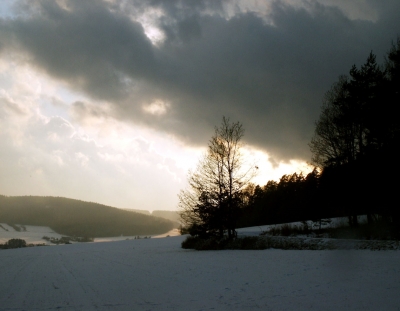 Nach einem Schneesturm