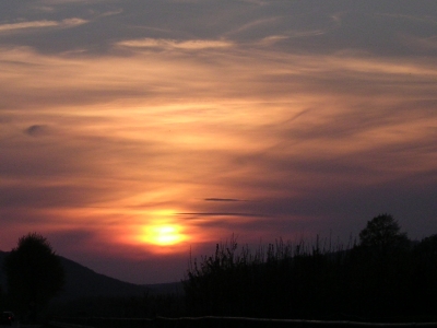 Sonnenuntergang über dem Deister