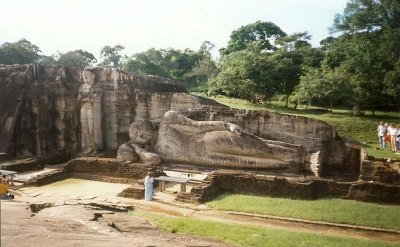 Der liegende Buddha von Gal Vihara Sry Lanka