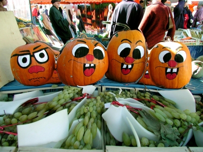 Halloween auf dem Markt