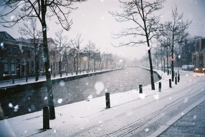 Schneetreiben in den Niederlanden