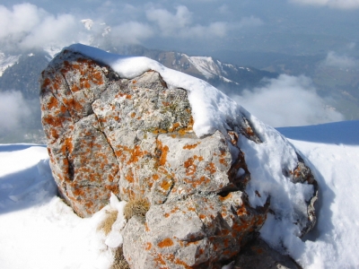 Stein in den Alpen