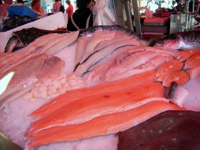 Fischmarkt in Bergen/Norwegen