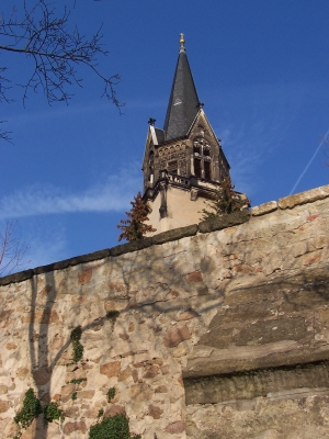 Kirchturm der Friedenskirche