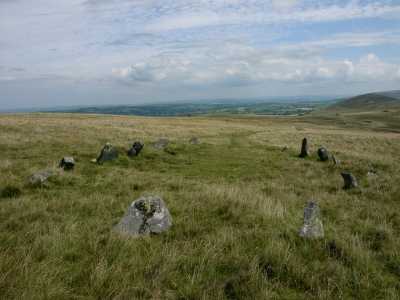 Steinkreis Bedd Arthur in Wales