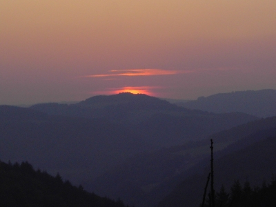Sonnenuntergang in der Eifel