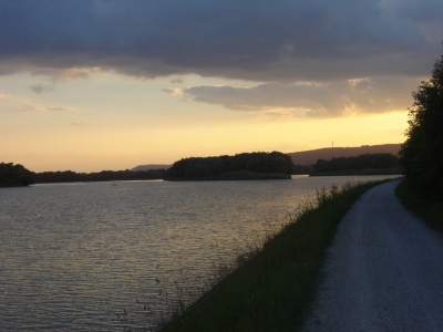 Sonnenuntergang am "Unteren Inn"