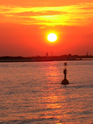Sonnenuntergang bei Venedig