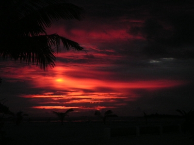 Malediven Sonnenuntergang