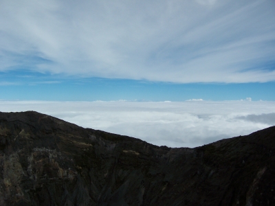 Berg über den Wolken