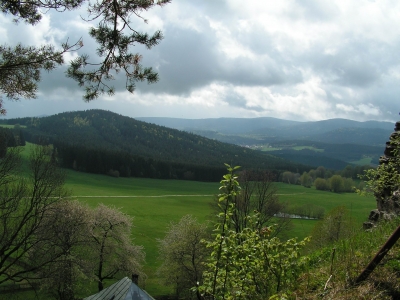 Blick auf den Bayerischen Wald bei Kattersdorf