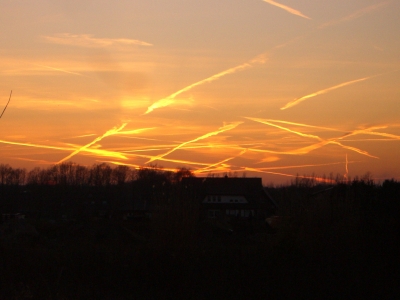 Spuren des Flugverkehrs