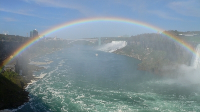 Regenbogen über den Niagarafällen