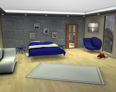 3D Schlafzimmer