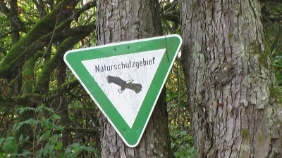 Naturschutzsgebiet Schild