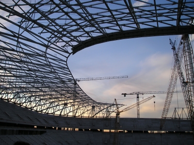 Allianz Arena Rohbau