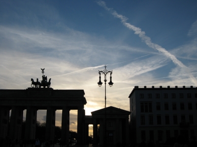 Brandenburger Tor im Sonnenuntergang