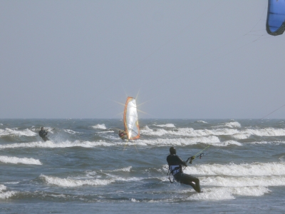 Kite-Surfer & Surfer auf Usedom