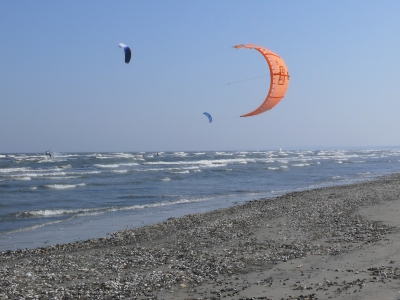 Kite-Surfer auf Usedom