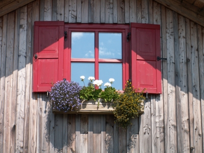 Himmel in Fenster