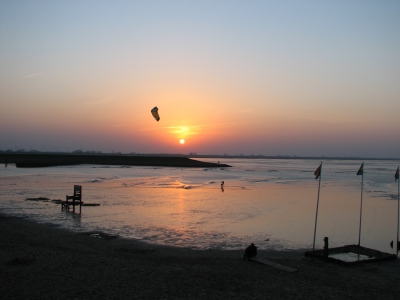 Windvogel + Sonnenuntergang