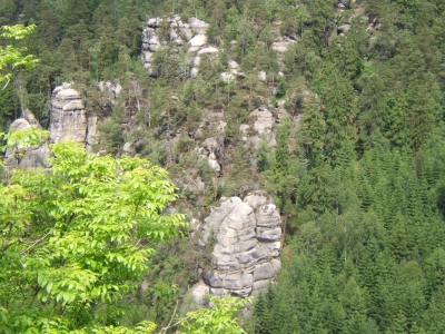 Blick vom Berg Oybin