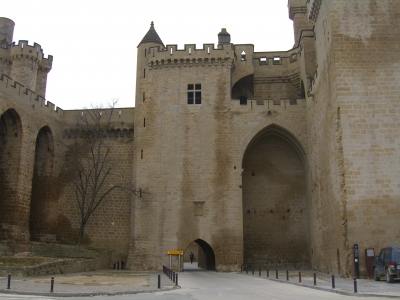 Olite Eingang in die Burg