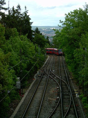 Zug zum Holmenkollen mit Sicht auf Oslo