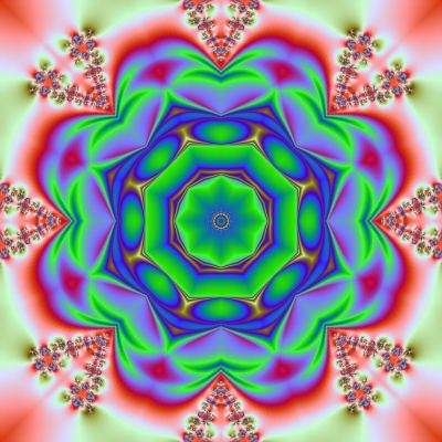 Kaleidoskop vom Fraktal