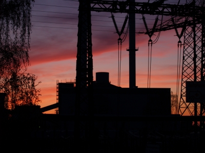 Sunset in the City 3 -- Am Heizkraftwerk 1