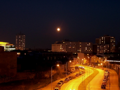 Rostock bei Nacht