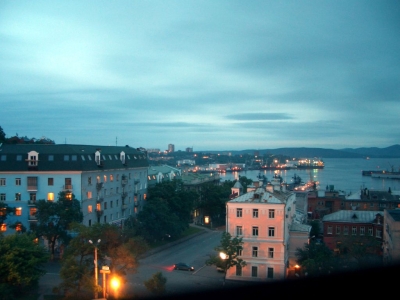 Blick auf den Hafen von Vladivostok