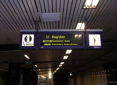 Wann fährt die nächste S-Bahn?