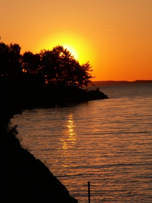 Sonnenaufgang am Vänern