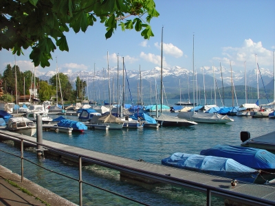 Boote im Thunersee