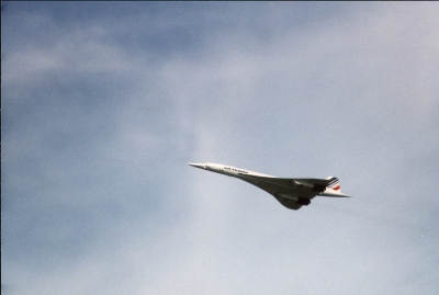 Concorde über Flughafen Zürich