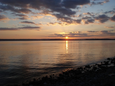 Sonnenuntergang in Meerbsurg