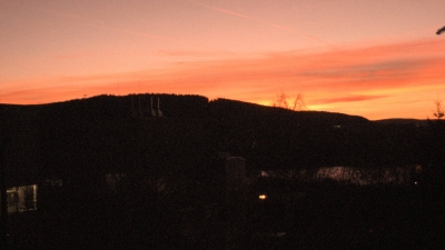 Sonnenuntergang in Thüringen