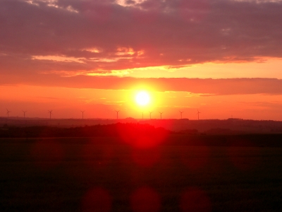 Sonnenuntergang im Winter