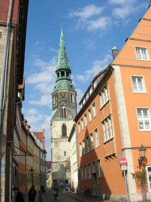 Blick auf die Kreuzkirche / Hannover-Altstadt