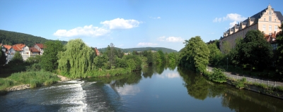 Die Werra bei Hann. Münden - Panoramabild