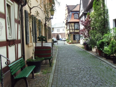 Spaziergang durch Frankfurt am Main Höchst