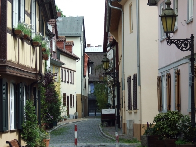 Spaziergang durch Frankfurt am Main Höchst