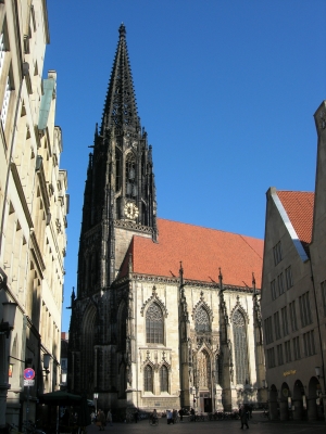 Lambertikirche am Prinzipalmarkt in Münster/Westfalen