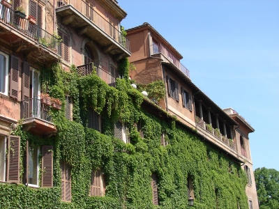Häuserfassade in Rom