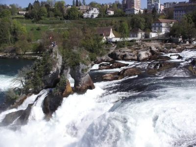 Am Rheinfall von Schaffhausen