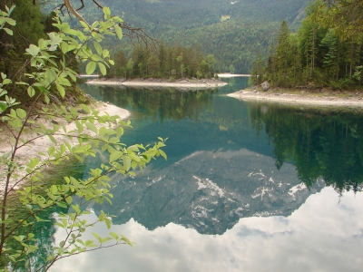 Zugspitze im Eibsee