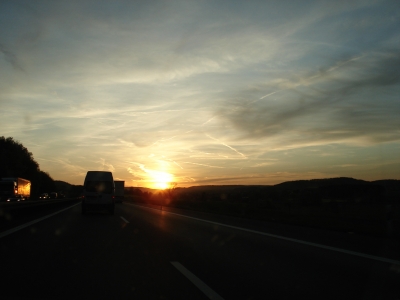 Auf der Autobahn