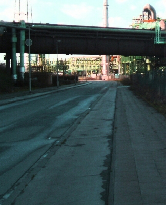 Straße, Industrieanlage, Ruhrgebiet