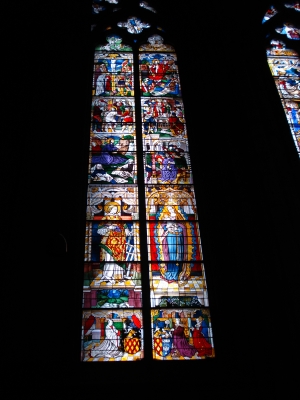 Glasmalerei  im Kölner Dom